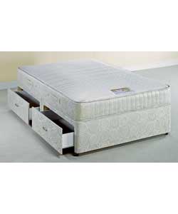 air Coniston Memory Foam Small Double Divan - 4 Drawers