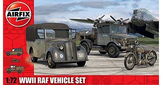 Airfix 1:72 Scale RAF Vehicles Model Kit (66 Pieces)