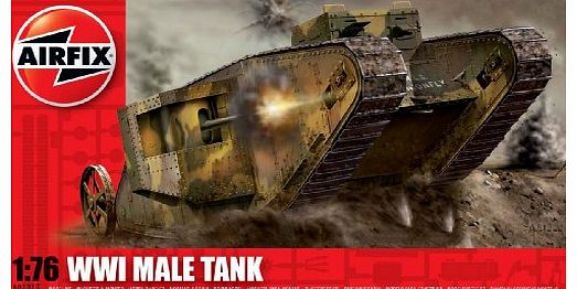 Airfix A01315 WWI Male Tank 1:76 Scale Series 1 Plastic Model Kit