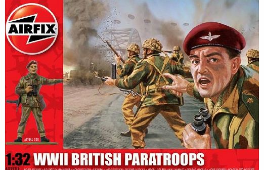 Airfix A02701 WWII British Paratroops 1:32 Scale Series 2 Plastic Figures