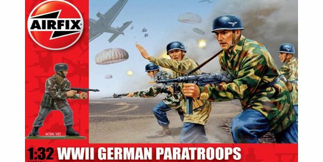 Airfix A02712 WWII German Paratroopers 1:32 Scale Series 2 Plastic Figures