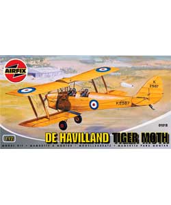 Airfix De Havilland Tiger Moth Military Aircraft
