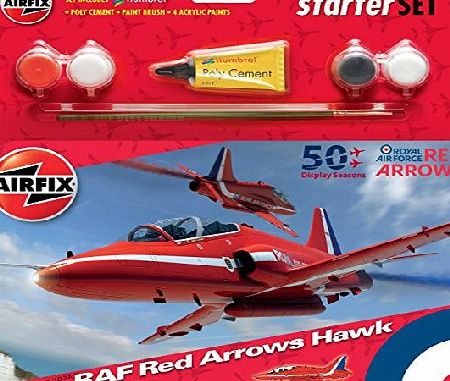 Airfix RAF Arrows Hawk 50th Display Season Starter Set 1:72 Model Kit (Red)