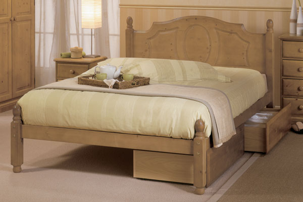Airsprung Beds Newark Pine Bed Frame Double 135cm