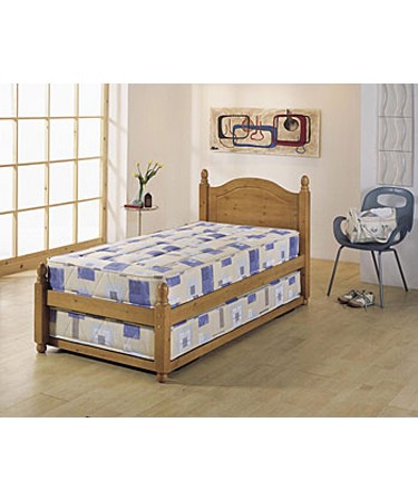 Pine Wood Bed with Guest Bed