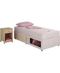 Airsprung Dylan Luxury Pink Shorty Divan Bed -