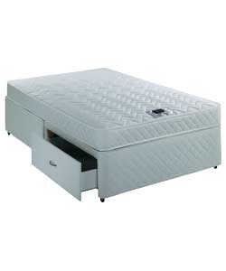AIRSPRUNG Dylan Trizone Small Double Divan - 2 Drawer