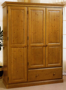 The Canterbury Collection 3 Door Wardrobe with Drawer