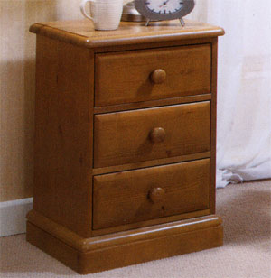 The Canterbury Collection 3 Drawer Bedside Chest