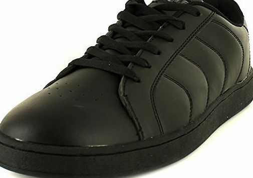 Airtech New Mens/Gents Black Airtech New York Lace Ups Tennis Style Trainers. - Black - UK SIZE 11