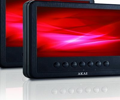 Akai APD710 Car Entertainment System 2 x 17.8cm (7``) display