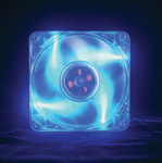 Akasa 12cm Case Fan with LEDs ( 12cm Cr.Blue LED Fan )
