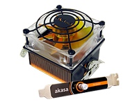 Akasa AK859 All Copper Cooler with Speed Control for Athlon 64 and FX Ultra Quiet Amber Series