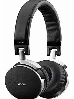 K495 Premium Active Noise Cancelling Headphones - Black