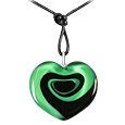 Swirling Heart Murano Glass Necklace