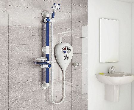 AKW Luda Thermostatic Electric Shower White