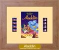 Aladdin Double Film Cell: 245mm x 305mm (approx) - beech effect frame with ivory mount
