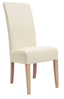 Alba Cream Dining Chair - Fully Upholstered