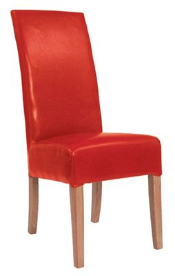 Alba Red Dining Chair - Fully Upholstered