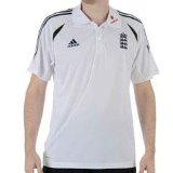 adidas England Polo Shirt White Large