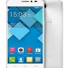 6043D Idol X+ White Sim Free Mobile Phone