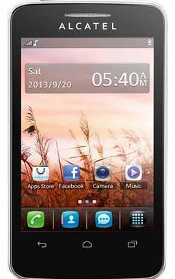 Alcatel One Touch 3040 Mobile Phone on T-Mobile Pay As You Go / PAYG / Pre-Pay -Black