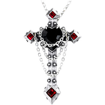 Alchemy Croix De Cour Noir Jewellery