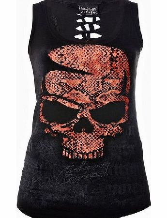 Alchemy England Apparel Alchemy England Snake Skull Lyon Top 2331