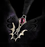 Alchemy Gothic Blackheart Choker Pendant