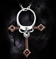 Alchemy Gothic Death Ankh Pendant