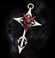 Alchemy Gothic Infernal Compass Rose Pendant