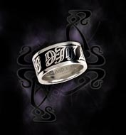 Alchemy Gothic Life & Death Ambigram Ring