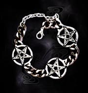 Alchemy Gothic Pentagram Chain Bracelet