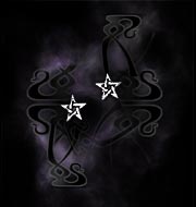 Alchemy Gothic Pentagram Stud Pair Of Earrings