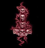 Alchemy Gothic Thors Skull Hammer Textile Poster