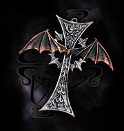 Alchemy Gothic Vesper Cross Pendant