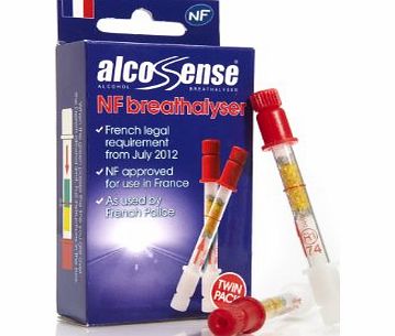 AlcoSense  ALCNFTWIN French NF Approved Breathalyser - Twin Pack