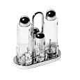 Alessi 4-Piece Stainless Steel Condiment Set
