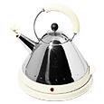 Ivory White Stainless Steel Cordless Electric Kettle