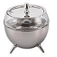 Alessi Stainless Steel and Crystal Parmesan Cheese Cellar