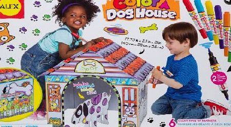 Alex Toys Colour a Dog House Childrens Craft Kit with Washable Markers and Cardboard Props