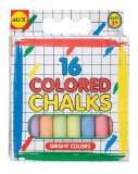 ALEXIA RECORDS Alex Toys pack of 16 Colored Chalk