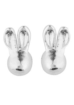 Silver Rabbit Stud Earrings by Alexis Dove BLRE1