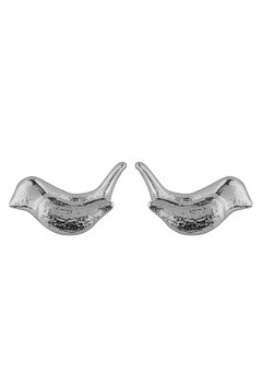 Silver Wren Stud Earrings by Alexis Dove BLWE9
