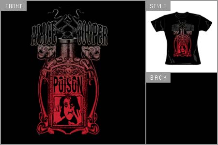Alice Cooper (Poison) Fitted T-Shirt cid_5340SKBPS