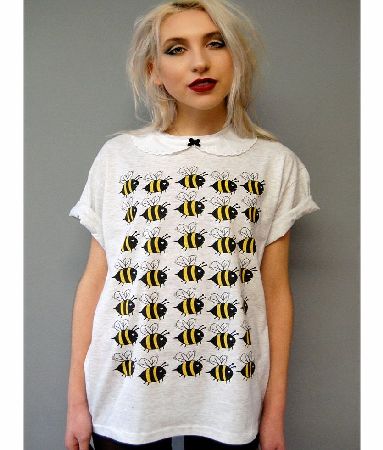 Alice Takes A Trip Buzz Off Bee Collar T-Shirt `SP T1