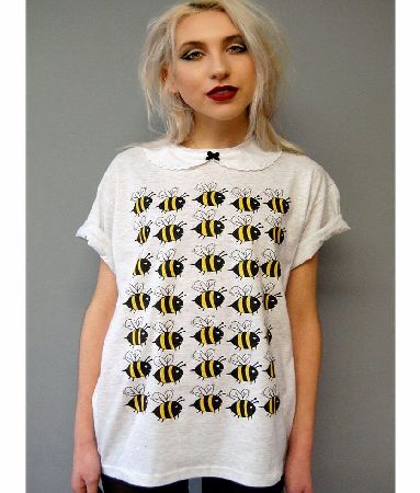 Alice Takes A Trip Buzz Off Bee Collar T-Shirt