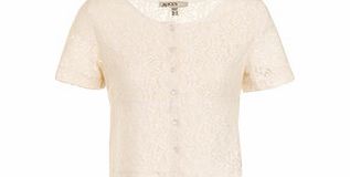 Alice`s Pig Lace Blitz cream cardigan