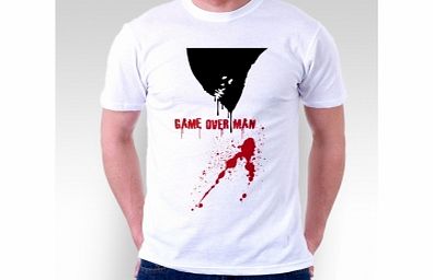 Game Over White T-Shirt Medium ZT