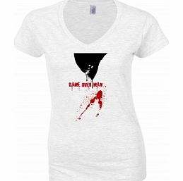 Game Over White Womens T-Shirt Small ZT